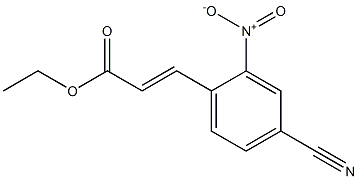 2-Propenoic acid, 3-(4-cyano-2-nitrophenyl)-, ethyl ester, (2E)- Structure