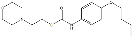 Carbamic acid, (4-butoxyphenyl)-, 2-(4-morpholinyl)ethyl ester Structure