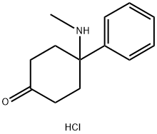 4-(methylamino)-4-phenylcyclohexan-1-one 구조식 이미지