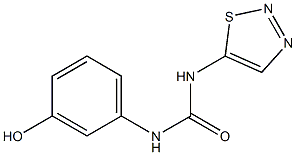 Urea, N-(3-hydroxyphenyl)-N'-1,2,3-thiadiazol-5-yl- 구조식 이미지