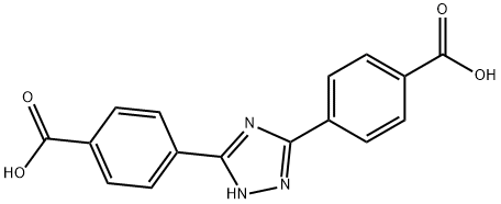 Benzoic acid, 4,4'-(1H-1,2,4-triazole-3,5-diyl)bis- Structure