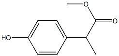 methyl 2-(4-hydroxyphenyl)propanoate 구조식 이미지