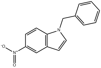 1H-Indole, 5-nitro-1-(phenylmethyl)- 구조식 이미지