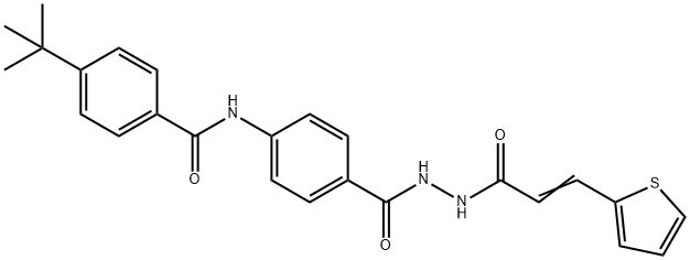 4-tert-butyl-N-[4-({2-[3-(2-thienyl)acryloyl]hydrazino}carbonyl)phenyl]benzamide Structure