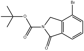 4-Bromo-1-oxo-1,3-dihydro-isoindole-2-carboxylic acid tert-butyl ester Structure