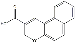 3H-Naphtho[2,1-b]pyran-2-carboxylic acid Structure