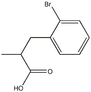 3-(2-Bromo-phenyl)-2-methyl-propionic acid 구조식 이미지