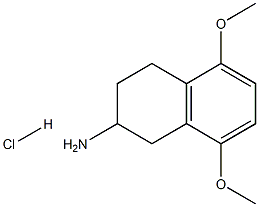 2-Naphthalenamine, 1,2,3,4-tetrahydro-5,8-dimethoxy-, hydrochloride 구조식 이미지