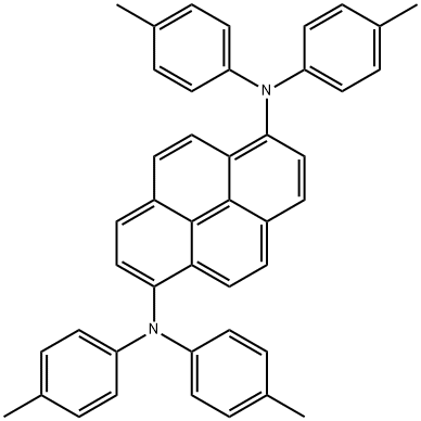 1,6-Pyrenediamine, N,N,N',N'-tetrakis(4-methylphenyl)- Structure