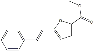 2-Furancarboxylic acid, 5-[(1E)-2-phenylethenyl]-, methyl ester 구조식 이미지