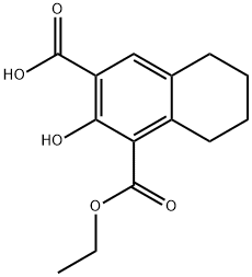 4-(ethoxycarbonyl)-3-hydroxy-5,6,7,8-tetrahydro-2-naphthalenecarboxylic acid Structure