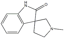 Spiro[3H-indole-3,3'-pyrrolidin]-2(1H)-one, 1'-methyl- Structure