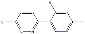 Pyridazine, 3-chloro-6-(2-fluoro-4-methylphenyl)- Structure