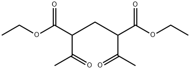 Pentanedioic acid, 2,4-diacetyl-, diethyl ester 구조식 이미지