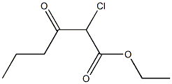 Hexanoic acid, 2-chloro-3-oxo-, ethyl ester 구조식 이미지