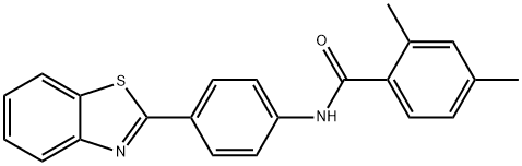 N-[4-(1,3-benzothiazol-2-yl)phenyl]-2,4-dimethylbenzamide Structure