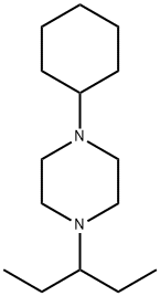 1-cyclohexyl-4-(pentan-3-yl)piperazine 구조식 이미지