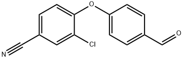 4-(4-formylphenoxy)-3-chlorobenzonitrile 구조식 이미지