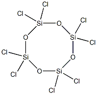 Cyclotetrasiloxane, octachloro- Structure