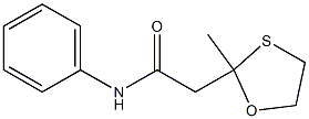 1,3-Oxathiolane-2-acetamide, 2-methyl-N-phenyl- 구조식 이미지