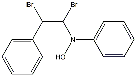 N-(1,2-dibromo-2-phenylethyl)-N-phenylhydroxylamine Structure