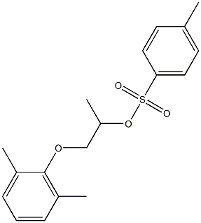 2-Propanol, 1-(2,6-dimethylphenoxy)-, 4-methylbenzenesulfonate 구조식 이미지