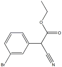 ethyl 2-(3-bromophenyl)-2-cyanoacetate 구조식 이미지