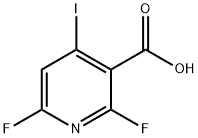 2,6-difluoro-4-iodonicotinic acid Structure