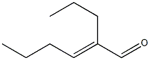 2-Hexenal, 2-propyl- Structure