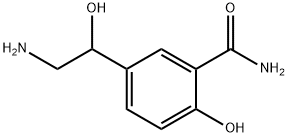 Benzamide, 5-(2-amino-1-hydroxyethyl)-2-hydroxy- Structure