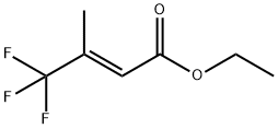 2-Butenoic acid, 4,4,4-trifluoro-3-methyl-, ethyl ester, (E)- Structure