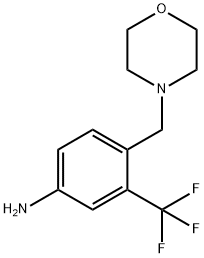 4-(morpholinomethyl)-3-(trifluoromethyl)aniline Structure