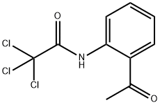 N-(2-ACETYLPHENYL)-2,2,2-TRICHLOROACETAMIDE 구조식 이미지