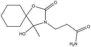 3-(4-hydroxy-4-methyl-2-oxo-1-oxa-3-azaspiro[4.5]decan-3-yl)propanamide Structure