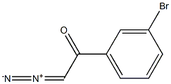 Ethanone, 1-(3-bromophenyl)-2-diazo- 구조식 이미지