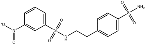 3-nitro-N-[2-(4-sulfamoylphenyl)ethyl]benzenesulfonamide Structure