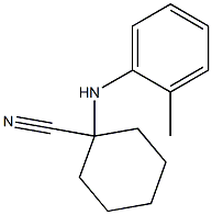 Cyclohexanecarbonitrile, 1-[(2-methylphenyl)amino]- 구조식 이미지