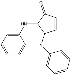 2-Cyclopenten-1-one, 4,5-bis(phenylamino)- Structure