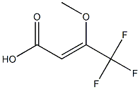 4,4,4-trifluoro-3-methoxybut-2-enoic acid 구조식 이미지