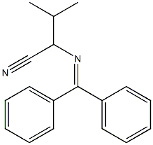 Butanenitrile, 2-[(diphenylmethylene)amino]-3-methyl- Structure