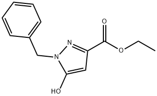 1-BENZYL-5-HYDROXY-1H-PYRAZOLE-3-CARBOXYLIC ACID ETHYL ESTER Structure