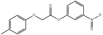 3-nitrophenyl (4-methylphenoxy)acetate 구조식 이미지