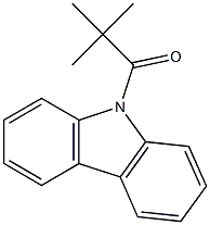 9H-Carbazole, 9-(2,2-dimethyl-1-oxopropyl)- 구조식 이미지