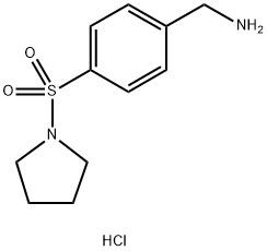 [4-(pyrrolidine-1-sulfonyl)phenyl]methanamine hydrochloride 구조식 이미지