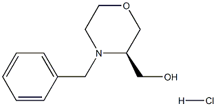 (R)-(4-Benzylmorpholin-3-yl)methanol hydrochloride Structure