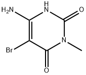 2,4(1H,3H)-Pyrimidinedione,6-amino-5-bromo-3-methyl- 구조식 이미지
