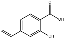 Benzoic acid, 4-ethenyl-2-hydroxy- 구조식 이미지