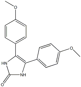 2H-Imidazol-2-one, 1,3-dihydro-4,5-bis(4-methoxyphenyl)- Structure