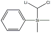 Lithium, [chloro(dimethylphenylsilyl)methyl]- Structure