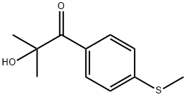 2-hydroxy-2-methyl-1-(4-(methylthio)phenyl)propan-1-one Structure